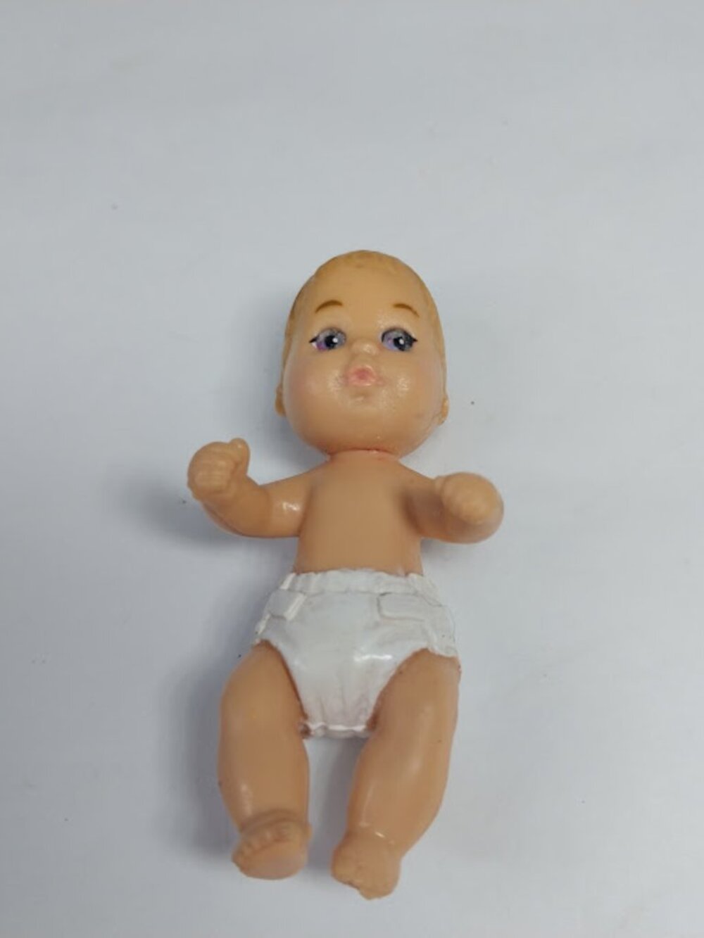 Vintage 1994 Mattel Barbie Baby Blue Eyes Blonde Hair Diaper Happy Family